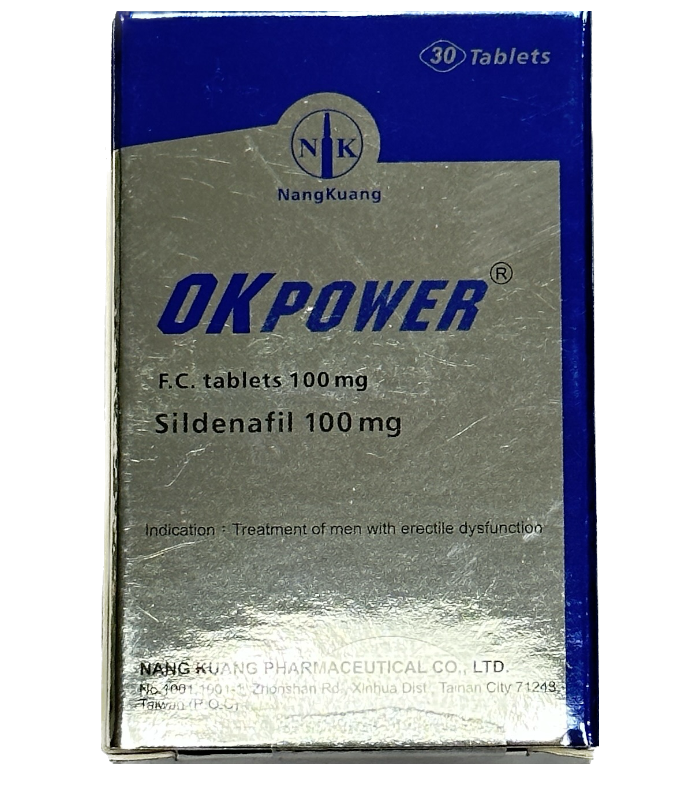 美好挺膜衣錠100mg (Okpower)｜治療勃起障礙推薦・臺灣南光製藥